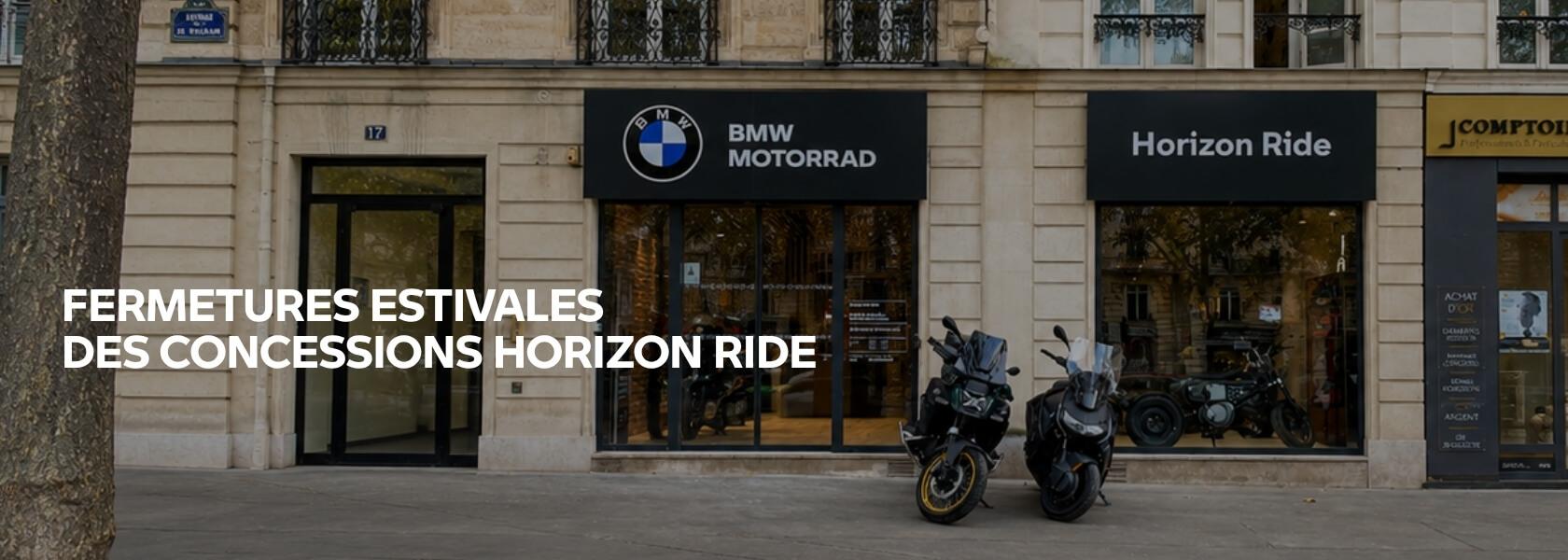 Fermetures estivales des concessions Horizon Ride