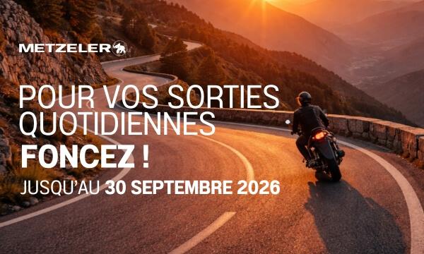30 € remboursés sur vos pneus Metzeler