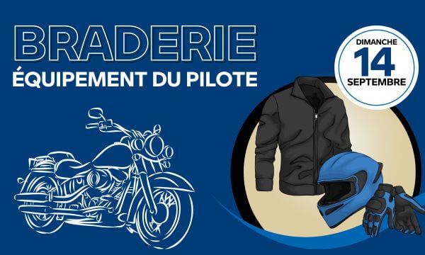 Braderie de l'équipement du pilote