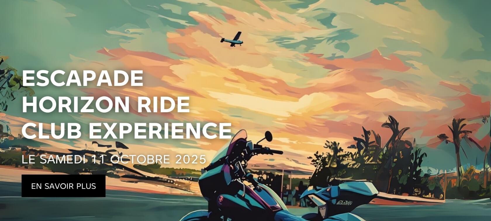 Escapade Horizon Ride Club Experience