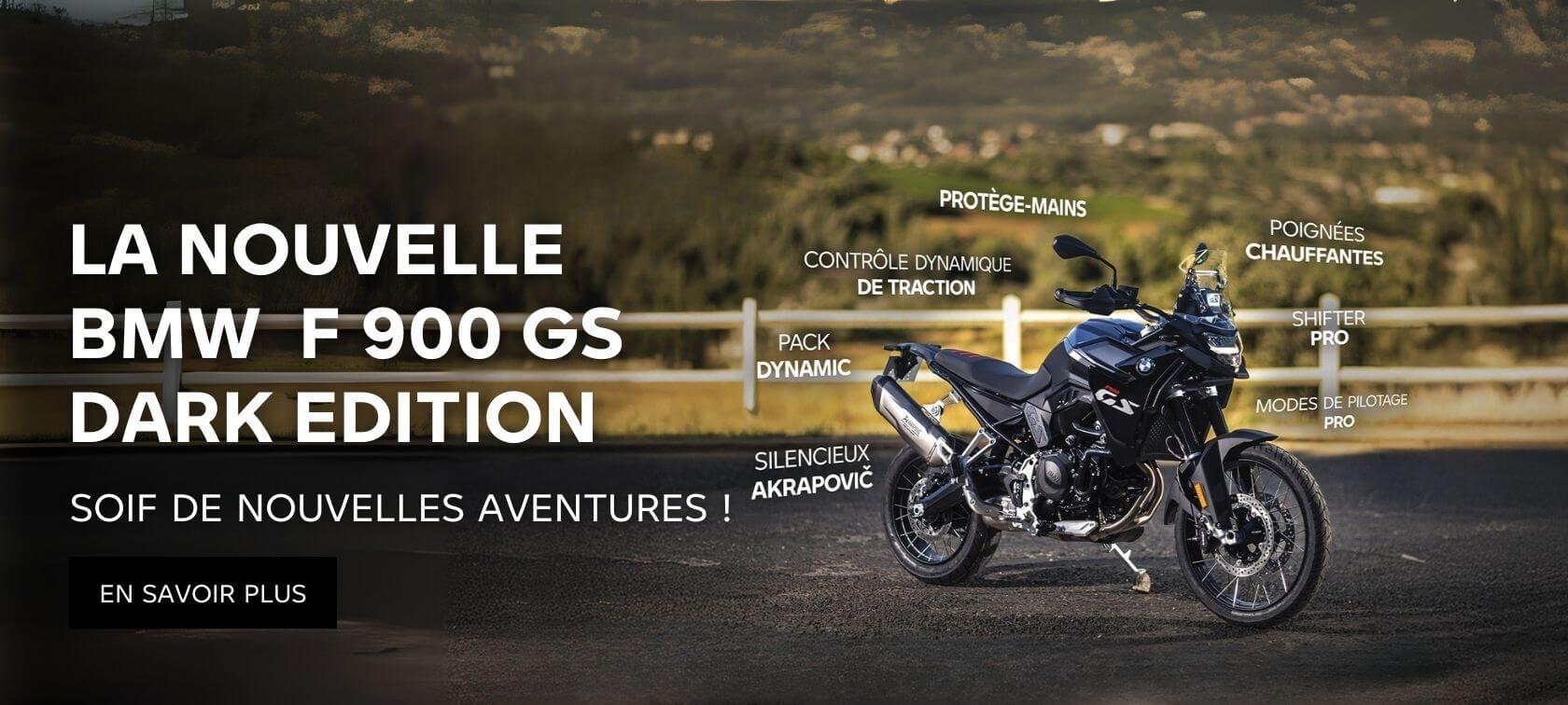 La nouvelle BMW F 900 GS Dark Edition